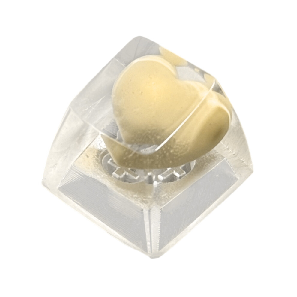 Heart Shaped Keycap Handmade Sa Profile For- Light/Yellow 7704000839853