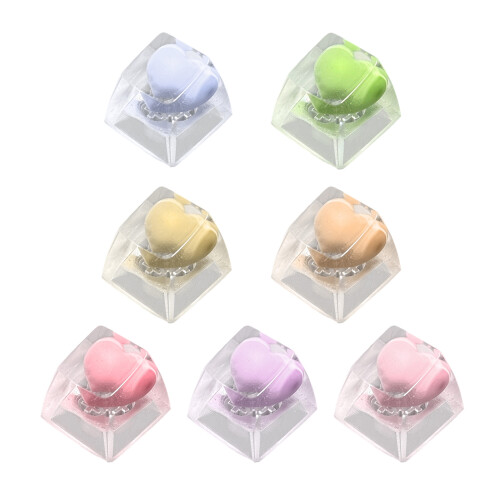 Unique Heart Pattern Keycap SA for MX Switches Mechanical-Pink 1
