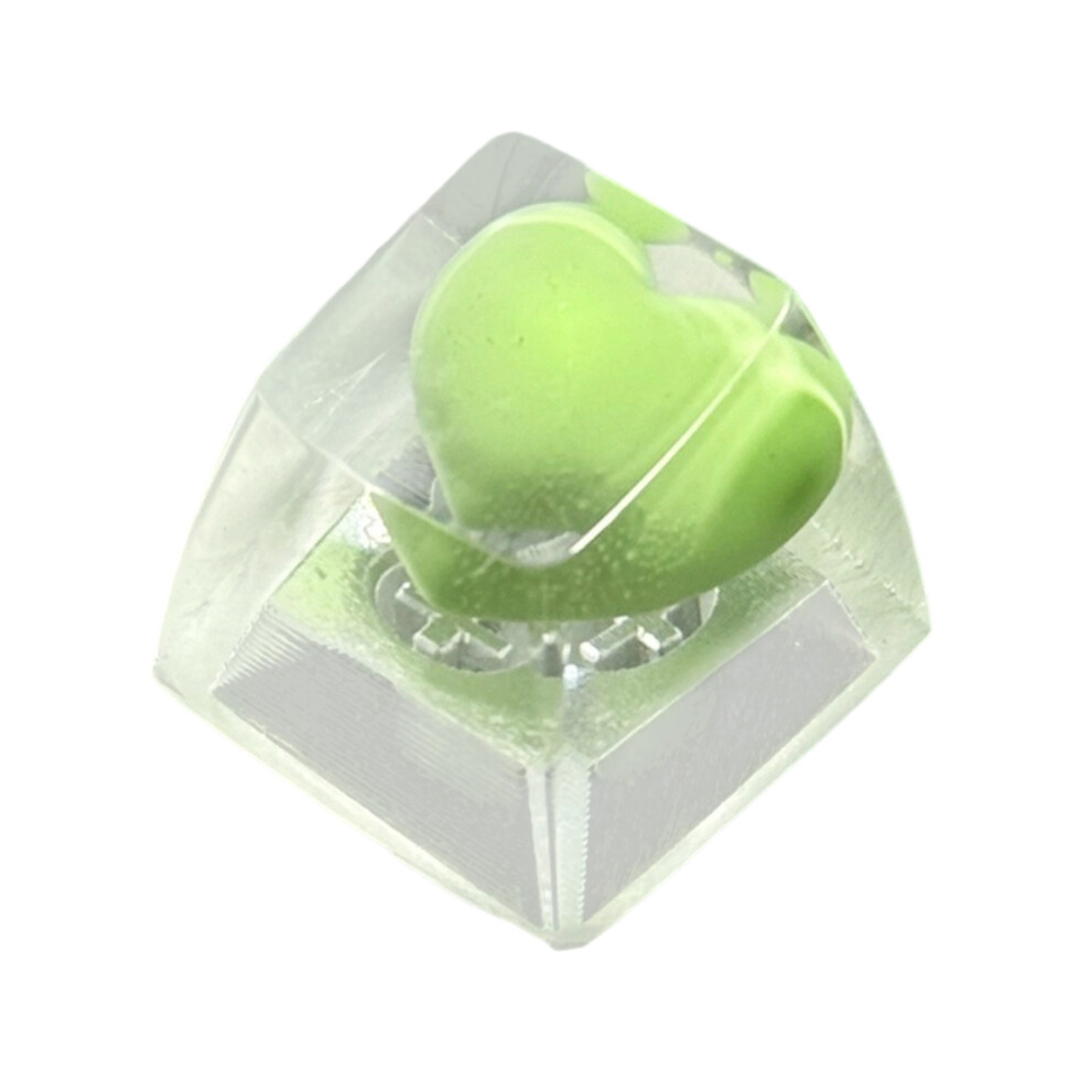 Heart Shaped Keycap Handmade Sa Profile For- Light/Green 7704000839792