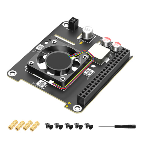 PoE Hat Adapter For RPi 5 Ensuring Reliable Computer Connection