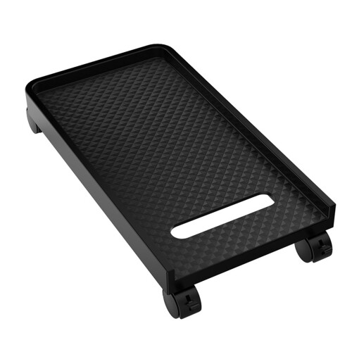 Desktop CPU Stand Cart with Raised Bottom and Two Locking