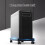 Desktop CPU Stand Cart with Raised Bottom and Two Locking 2