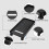 ABS Computer Tower AntiSplash Elevated Cart mit Kohlefaser und 6