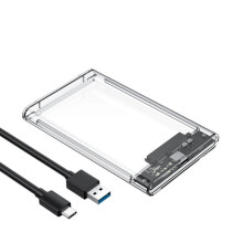 Boîtier de disque dur USB3.0/USB 3.1, boîtier-USB3.1 transparent