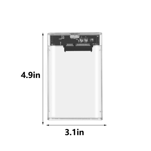 USB3.0/USB 3.1 HDD Enclosure 2.5inch-Transparent black USB3.0 2