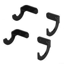Baseball Bat Holder 2Piece Horizontal Wall Mount, Black, WallMounted Bat Display for Standard Bats