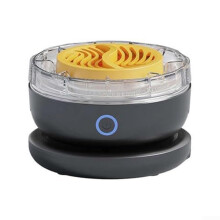 Wireless Vegetable Fruit Cleaner Machine Rechargeable IPX7 Waterproof 15x13x15 Cm Black