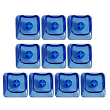 10PCS X Stem Keycaps Duurzaamheid voor-Blauw transparant