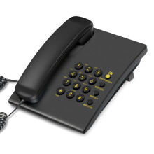 Téléphone fixe adapté aux personnes âgées, téléphone de-Noir