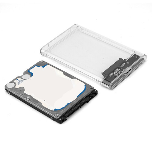 Boîtier pour disques durs externes-USB3.0 noir transparent 2