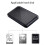 Boîtier de disque dur SSD de Type C de 2,5 pouces, pour 6