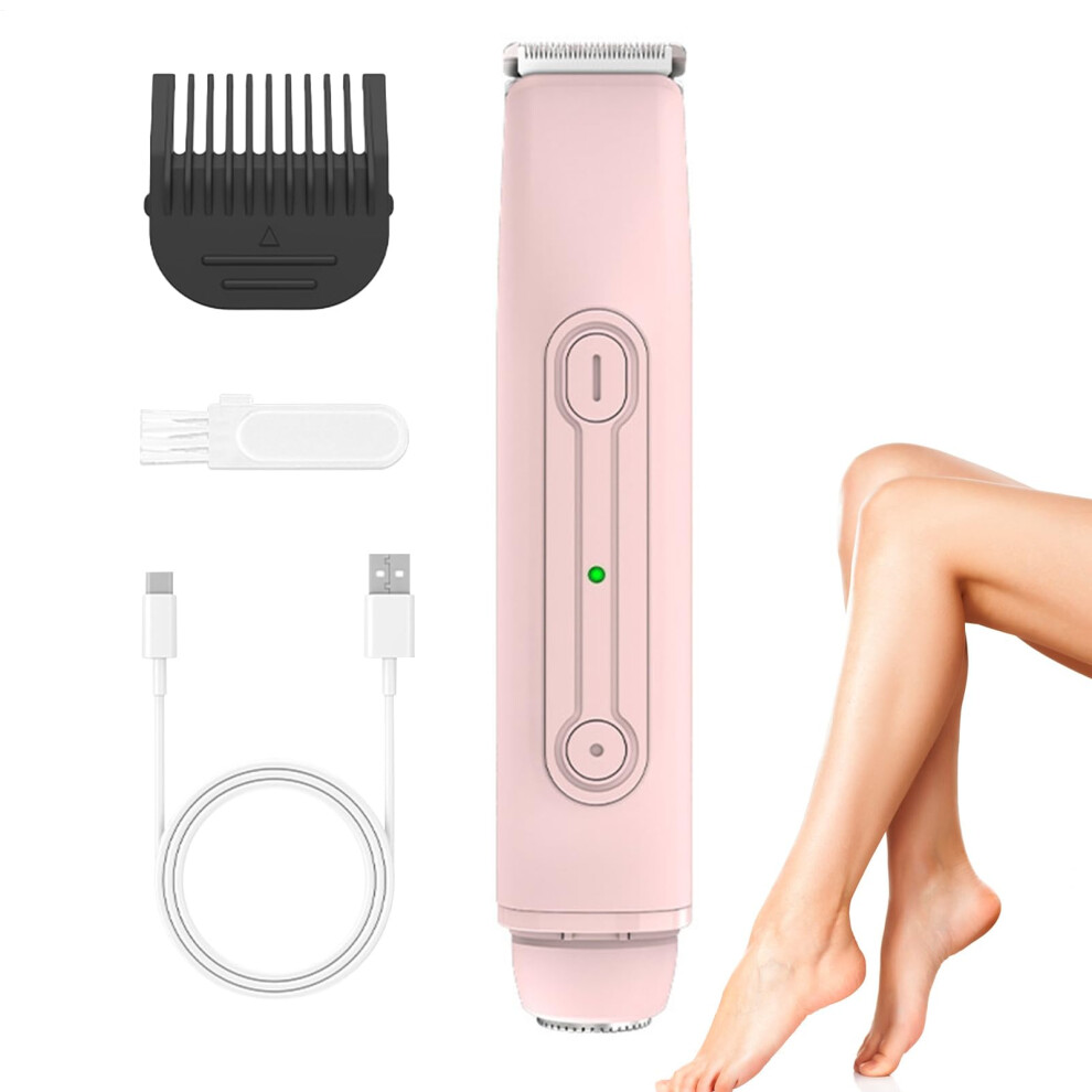 Bikini Razor  Waterproof Intimate Shaver, Rechargeable Double Head Body Shaver for Legs, Underarms, and Bikini Area