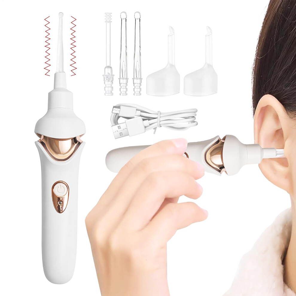 Electric Earwax Remover, USB Ear Cleaner Set  Portable Ear Cleaner for Kids Teens Adults Household