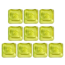 10 Stuk Doorschijnende Kleur Keycaps Voor-Geel transparant