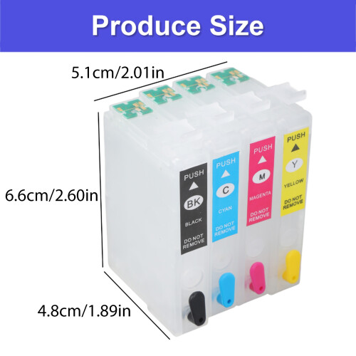 Pack Of 1 Empty Refillable Ink Cartridges Set For 1