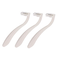 3piece women's razor for armpits, legs, and bikini area, trimmer for painless shaving, durable for onthego, skinfriendly razor blades.
