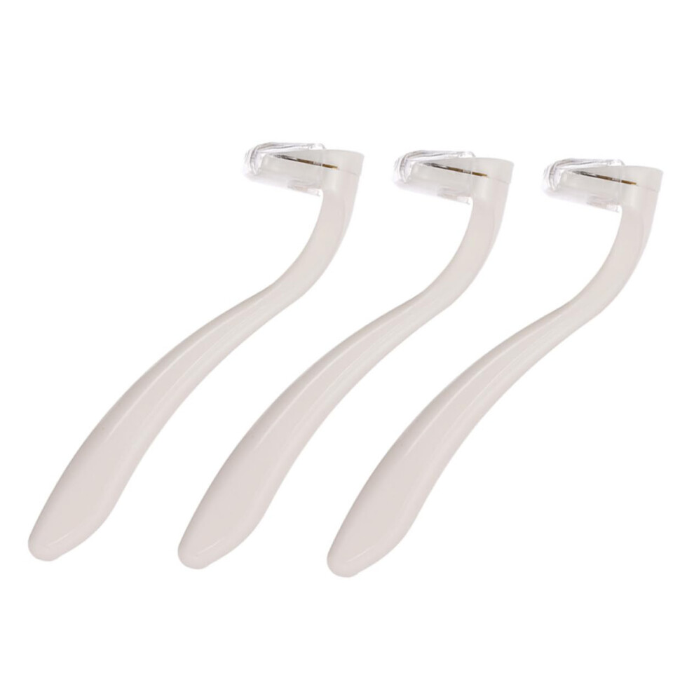 3piece women's razor for armpits, legs, and bikini area, trimmer for painless shaving, durable for onthego, skinfriendly razor blades.