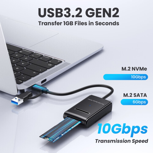 External M.2 Hard Drive Cable Type C 3.2 M.2 Mobile Nvme-M02 2