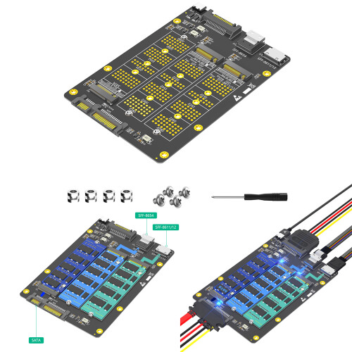 3-in-1-Solid-Disk-zu-SFF-8611/8612-SFF-8654-Schnittstellen-Adapte 1