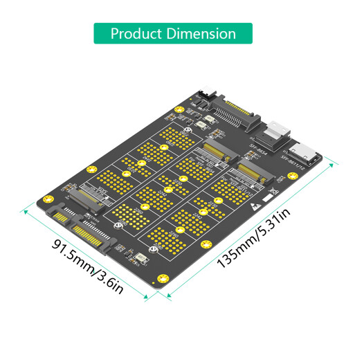 3-in-1-Solid-Disk-zu-SFF-8611/8612-SFF-8654-Schnittstellen-Adapte 2