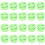 Vibranting Elastics Strap Adjusters for Sewing Craft and-Green 1