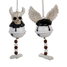 Set van 2 Gothics Demonen WindChime Halloween-Stierkopvleugels