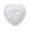 White HeartShaped Wedding Ring Cushion for Wedding 1