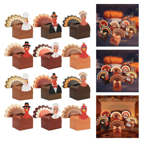 Holiday Gift Packaging Boxes Featurings Thanksgiving Turkey 1