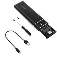 Externes M.2-Gehäuse für NVMe-Laufwerke, USB 3.1-Schwarz 10 GB