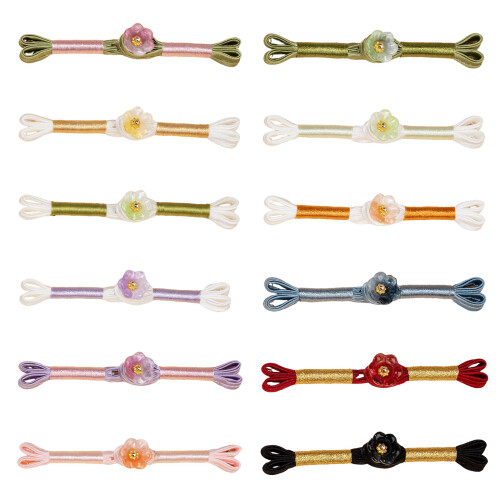 5Pcs Floral Cheongsam Button Flower Decorative Knot-Model 6 1
