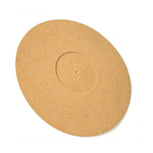 Cork Slipmat For Turntables Wood Color Vinyl Records Mats, Protective Pad, Compatible With Platter, Upgraded Model