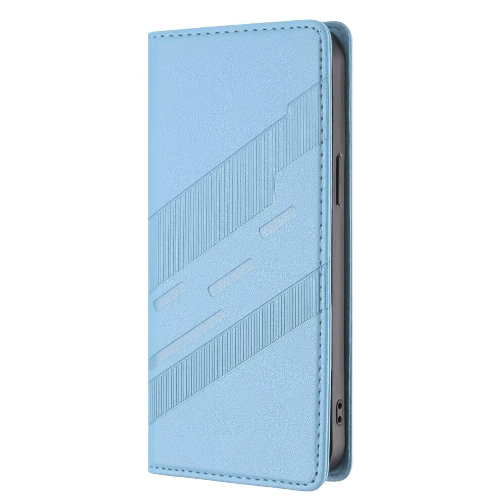 Wallet Case Light Pu Leather Flip Cover With Kickstand And Wrist Strap For Samsung Galaxy A53 5G Blue 9199774069731