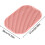 Reflex mat for foot pressure points – massage mat with trigger points, portable hand tool, pink 4