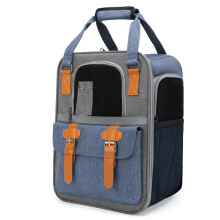 Pet Carrier Backpack Sling Bags For Cats And Dogs Portable Small Animal Cage Carrying Bag Cats Travel Bags Blue