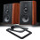 Desktop Speaker Stand Tilted External Riser For Bookshelf Computer Equipment Black 5
