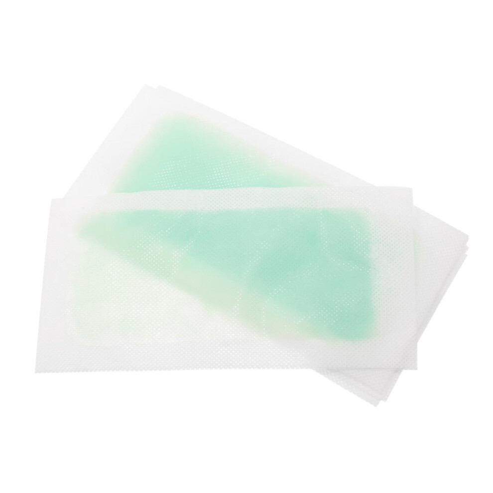 30 Wax Strips Body Small Wax Strips Facial Hair Removal Wax Strips For Body Hair Removal Wax Strips Removal Light Green NonWoven