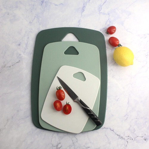 Cutting Boards Plastic Cutting Board Set Double Sided Non Slip Chopping Board Fruit Cutting Board Kitchen 2