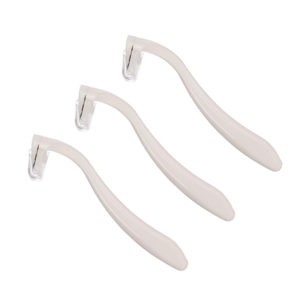 3 Pieces Razor Tool Private Intimate Hair Razor Women Razor Arm Leg Hair Razor Leg Hair Razor Hair Razor for Women Razor Stainless Steel White