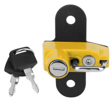 Candado para casco de motocicleta fácil de instalar, de aleación de aluminio de alta calidad, tamaño mini compacto, resistente y duradero,