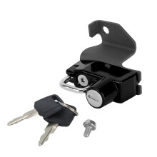 Lucchetto antifurto per casco in lega di alluminio per motociclette, dispositivo di bloccaggio per moto Uni con 2 chiavi, resistente ai graffi,
