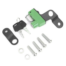 Candado para casco de motocicleta con llaves, aleación de aluminio, mate, resistente y duradero, ajuste universal, fácil de operar, impermeable, a
