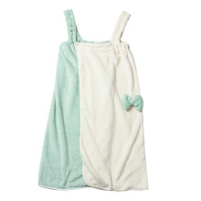 Bath Towel Wrap for Women, Quick Dry Absorbent Coral Fleece Bathing Robe Sleeveless Shower Dress with Off-shoulder Design, Soft and Skin-friendly Mate