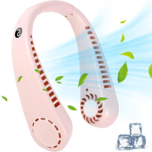 Advanced Cooling Solution, Rechargeable Battery Bladeless Neck Fan, Silent Operation & 360 Degree Airflow for Comprehensive Relief