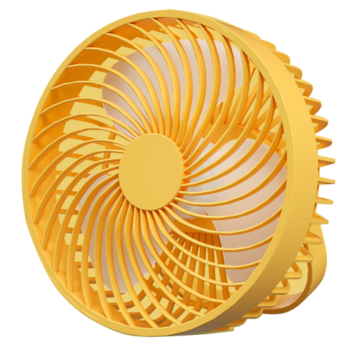 Ventilador de mesa USB, pequeno e leve, portátil de 5 polegadas, com 3 velocidades e controle manual, pás com inclinação acentuada, ideal para