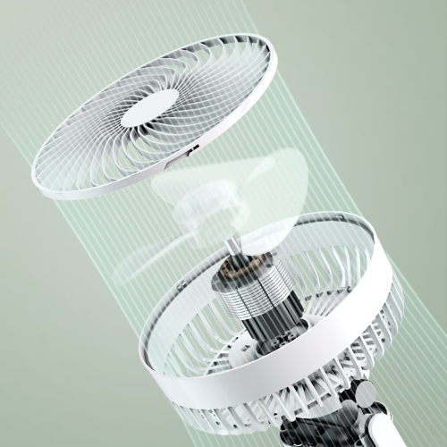 Ventilador de mesa USB, pequeno e leve, portátil de 5 polegadas, com 3 velocidades e controle manual, pás com inclinação acentuada, ideal para 2