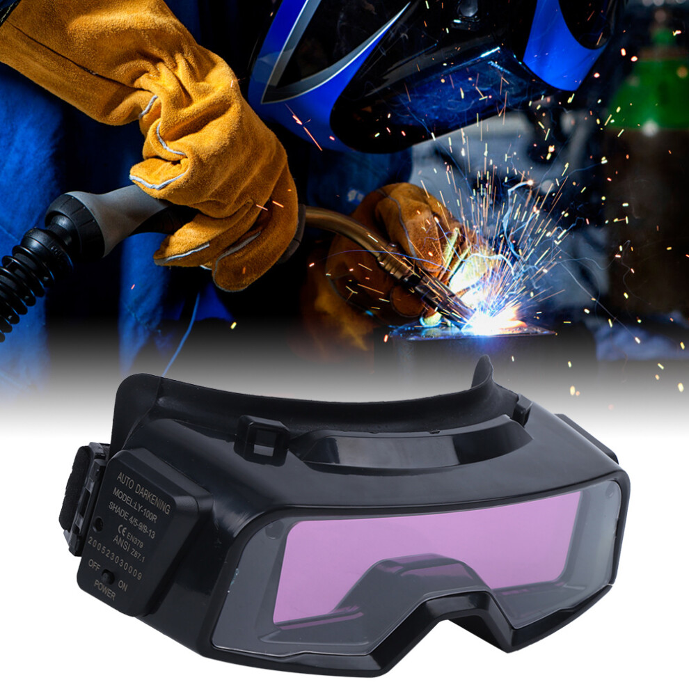 Welding Goggles Auto Darkening Filter With Adjustable Shade Technology For Tig Mig Stick Plasma Cutting And Grinding Applications, Safety Goggles 9128293329002