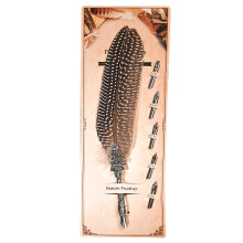 Elegante penna d'oca, set di penne da calligrafia antiche con pennino in acciaio inossidabile, squisita penna d'oca per un'esperienza di scrittura