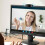 Webcam com microfone para videoconferência, câmera USB para computador Full HD 1080p com 30 FPS, microfone estéreo integrado e tecnologia de 1