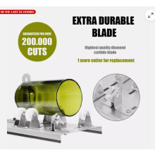 Tagliavetro per bottiglie, kit tagliavetro a doppia deflettore per bottiglie rotonde e quadrate, adatto alla maggior parte delle bottiglie di vetro