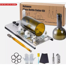 Strumento per tagliare bottiglie di vetro, kit completo per tagliare il vetro con accessori, design e caratteristiche per un taglio di precisione